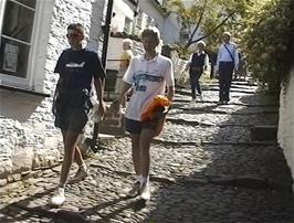 James and Ryan in High Street, Clovelly
